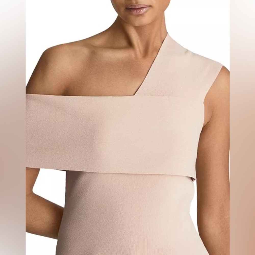 Reiss Blush One-Shoulder Drape Top - Picture 4 of 7
